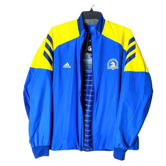 NWT Adidas Boston Marathon 125th Anniversary Running Jacket Sz Women’s XL - Picture 4 of 16